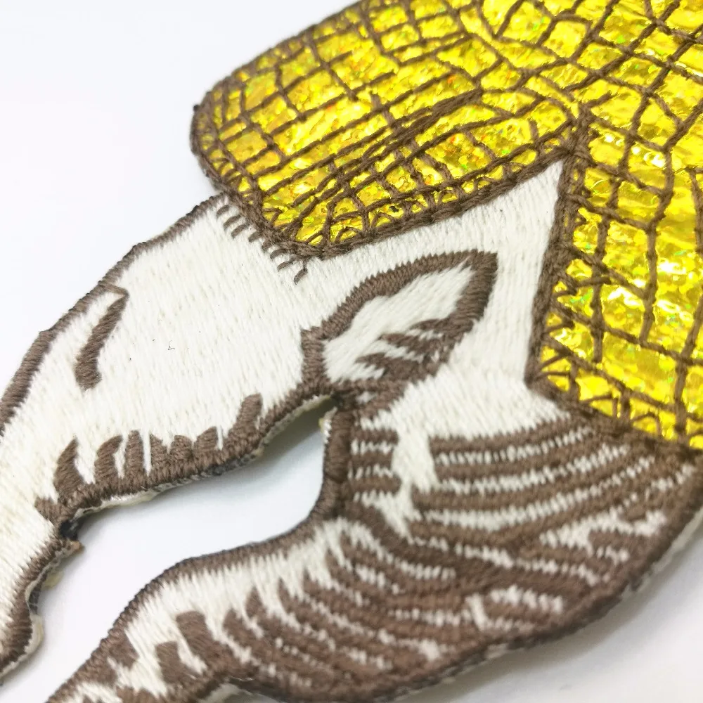 Мультфильм животных нашивки кролик пришить блесток Ткань стикер для одежды детский значок вышитые аппликации DIY