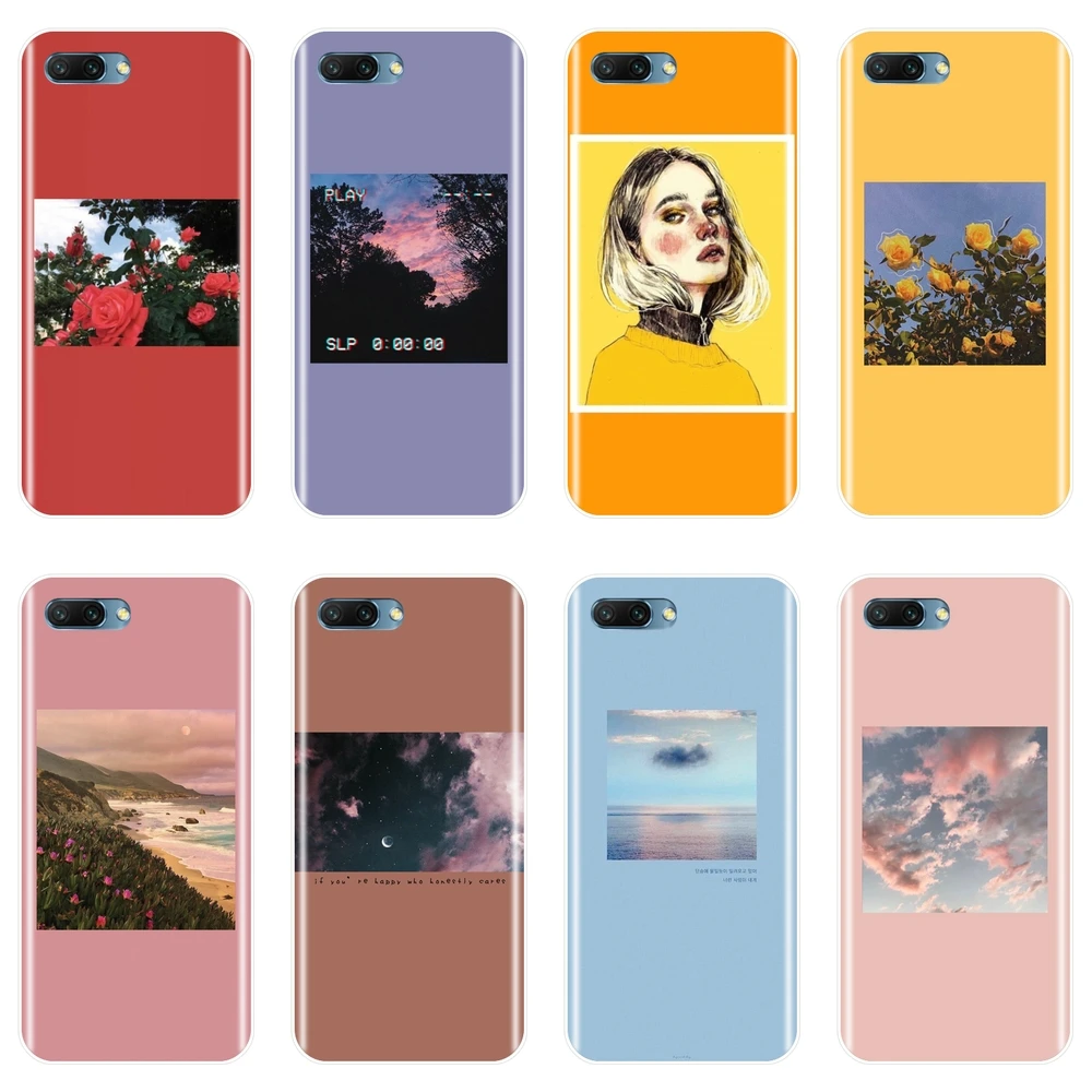 

Soft Silicone Phone Case For Huawei Honor 7 8 9 10 Lite 7S 7X 7A 7C Pro Yellow Flower Back Cover For Huawei Honor 10 9 8 8X MAX