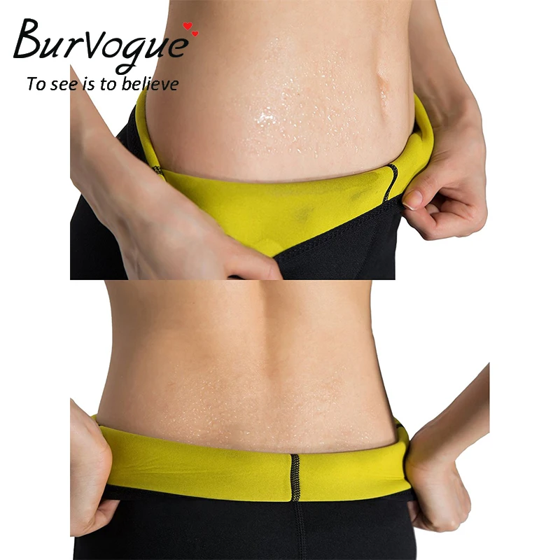 Burvogue утягивающие штаны Корректирующее белье для пота сауны неопрена коррекции