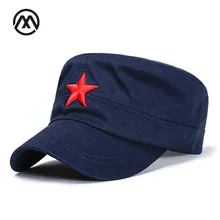 Military Hats Men's Embroidery Star Flat Top Brand Patriot Classic Truck Warrior Army Camouflage caps navy stars marines bone
