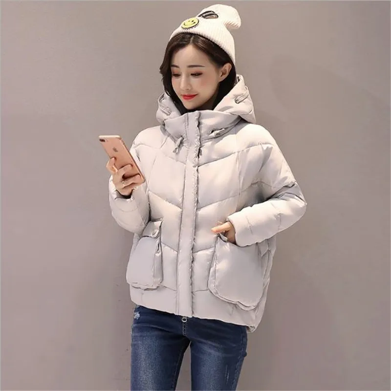2018 High Quality Women Winter Jacket Fashion Girls Hooded Bread Parkas Female Casual Oversized Warm Wadded Coat Outwear
