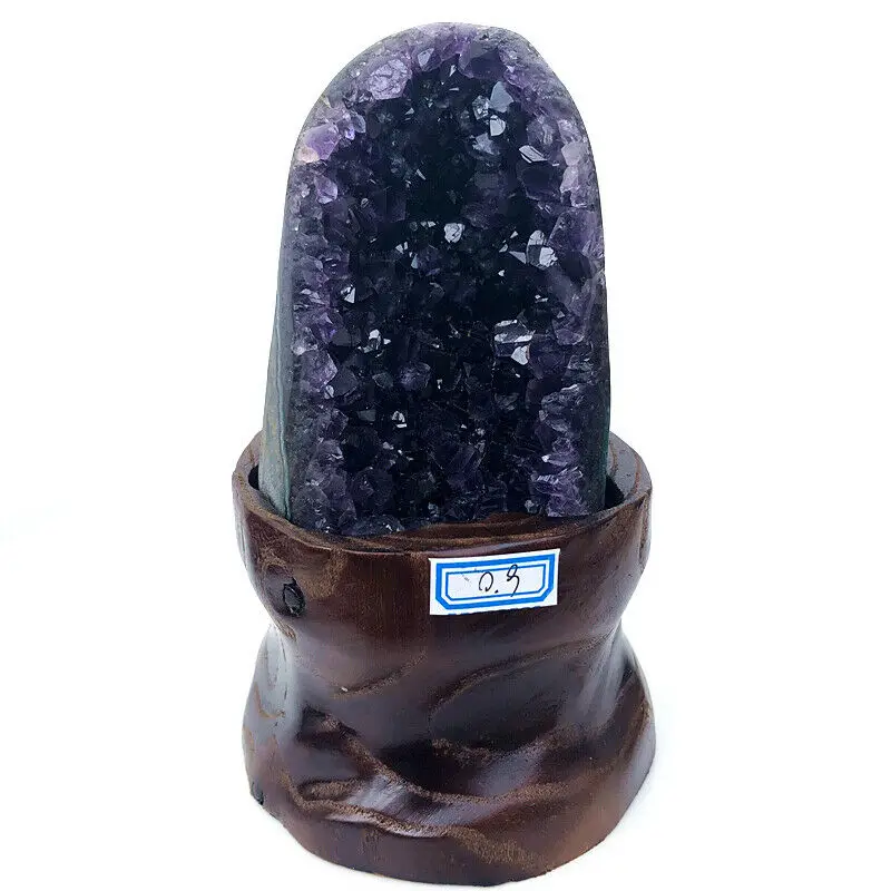 

1 Piece Amethyst Geode From Uruguary Top Quality Dark Purple Amethyst Large Amethyst Crystal Geode Cluster Stones and Crystals