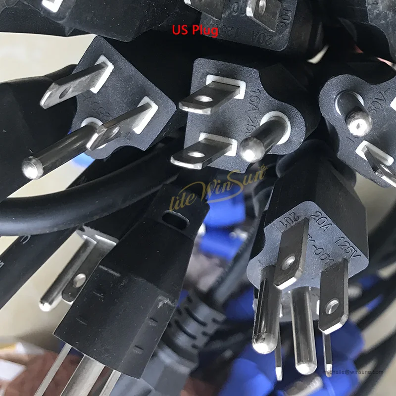 us plug powercon cables