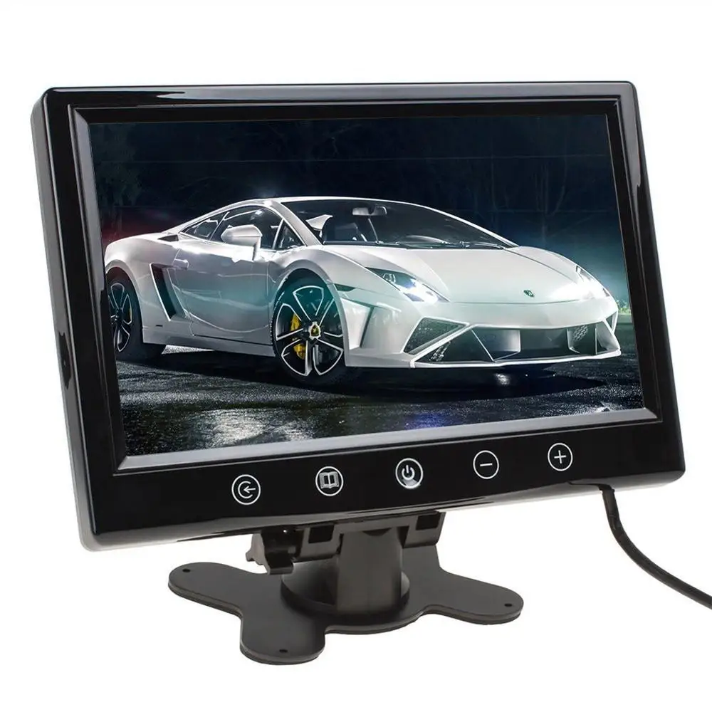 9 дюймовый ЖК монитор для камеры заднего вида HD разрешение 800*480 с 2 AV входами|rear view