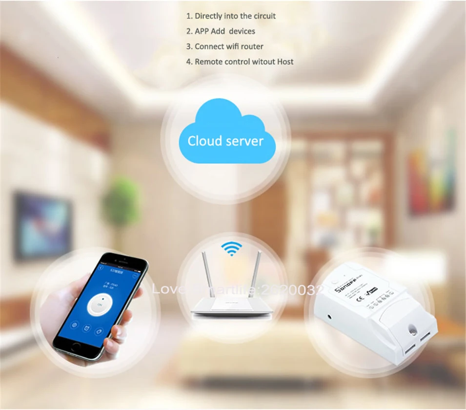 Itead Sonoff Dual Smart Home 2 Way Wifi Timing Switch,APP Wireless Remote Control DIY Timer Switch Home Automation Ewelink-1