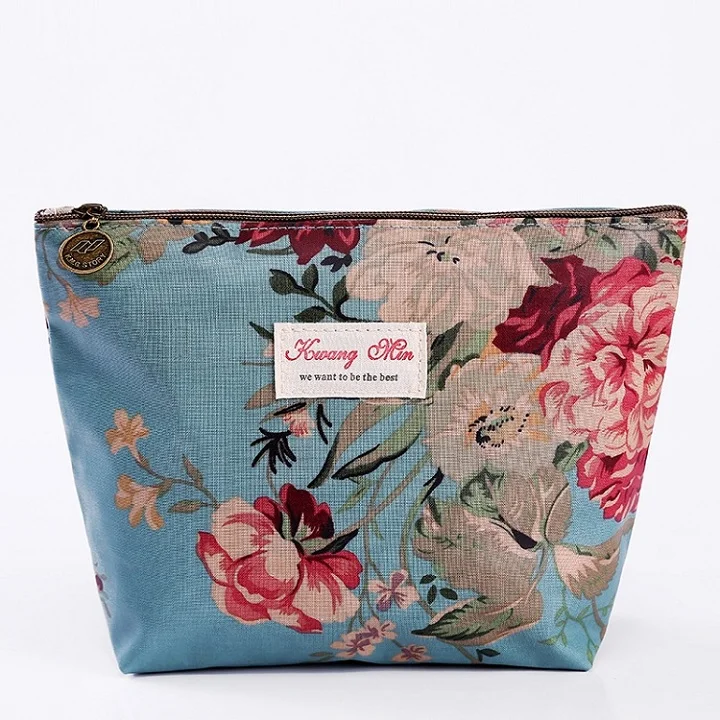 Корейский стиль, косметичка на молнии, косметички, цветочный клатч, сумка для девушек, Женская креативная сумка Переносной органайзер для предметов - Цвет: L
