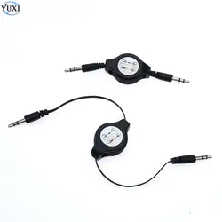 Юйси мм 3,5 мм Телескопический Aux аудио кабель джек между мужчинами выдвижной Aux вспомогательный аудио кабель Шнур