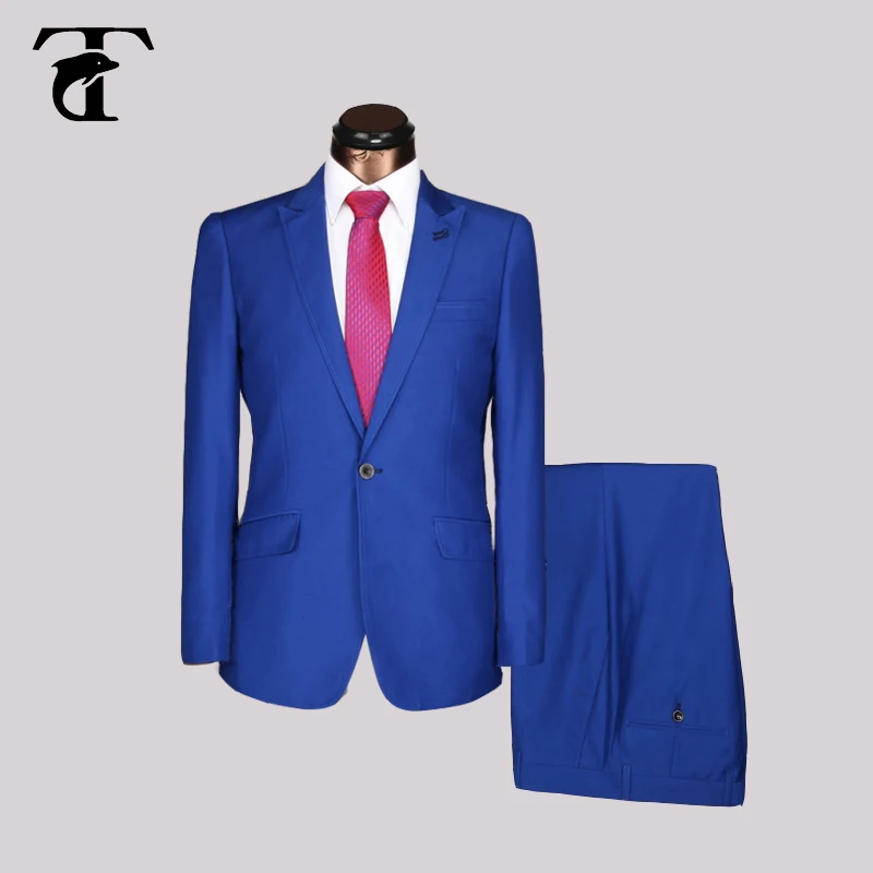 

2016 Hot Sale Latest Men Suit Design Slim Fit With Long Sleeve Business Male Suits men Wedding black navy blue Bleiser Masculino