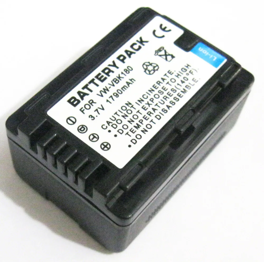 SD 90 80 60 41 40 55 TM HS SDR H 100 85 Genuine Panasonic VW-VBK180 Battery HDC