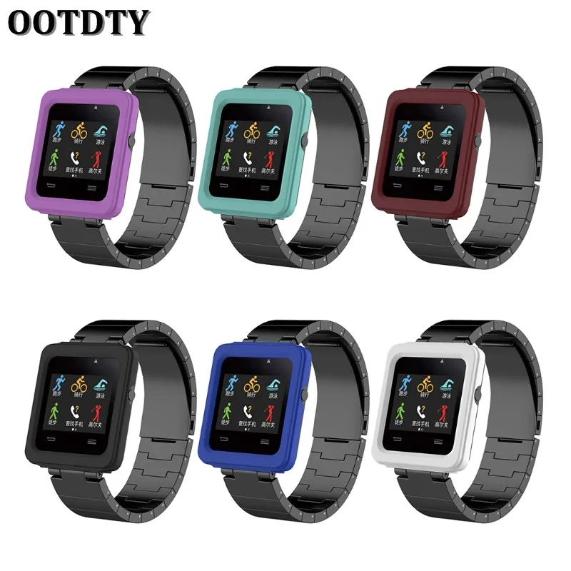 OOTDTY силиконовый защитный чехол сменный корпус рамы для Garmin Vivoactive смарт часов