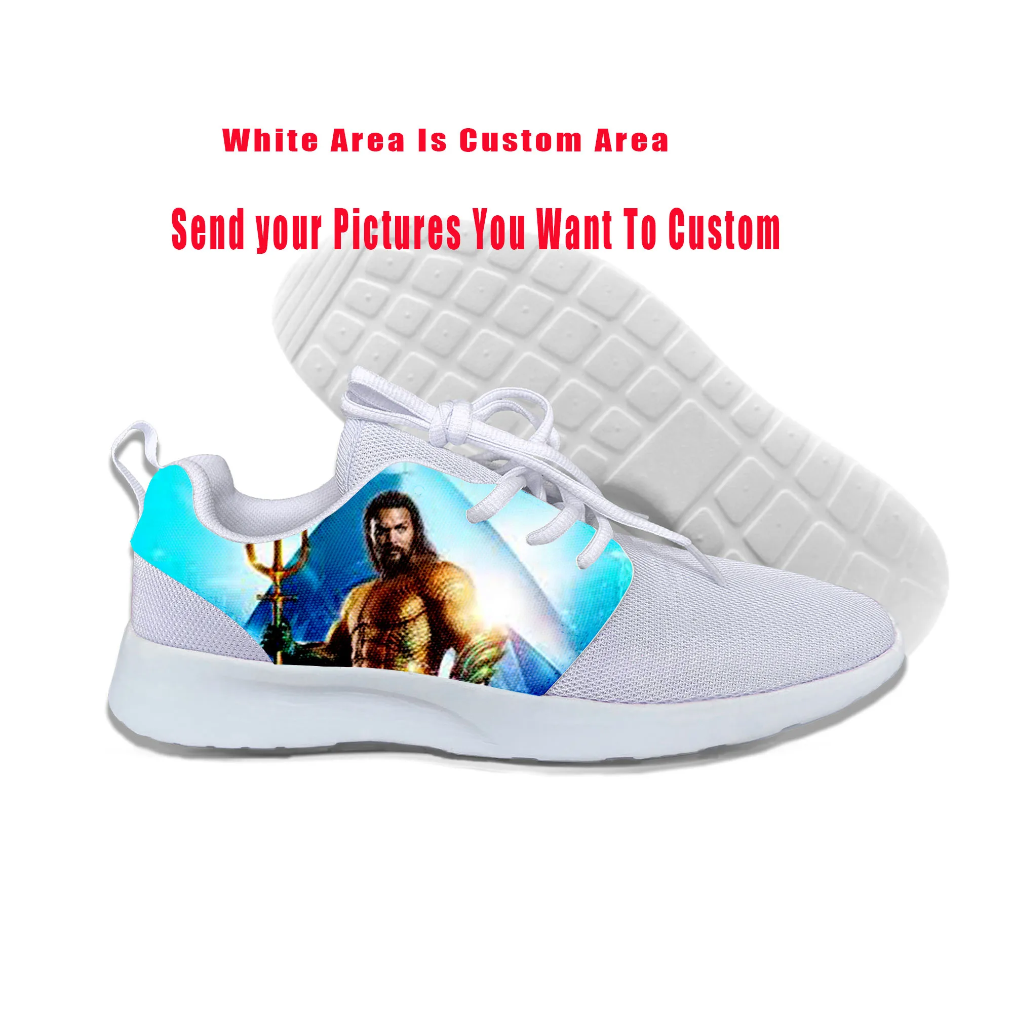 2019 Hot Cool Fashion Vogue Summer Handiness Casual Shoes 3D Print For Man Woman Fantasy Movie DC Aquaman Funny Youth | Обувь
