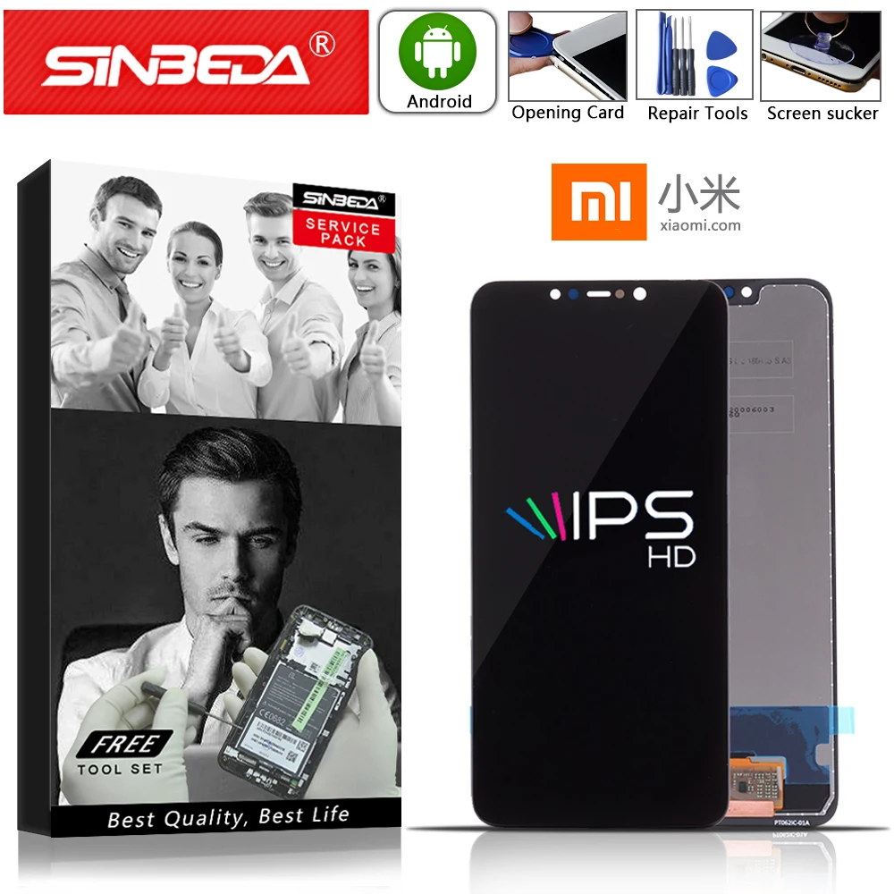 

6.18"Original For XIAOMI Pocophone F1 LCD Display Touch Screen with Frame Digitizer For XIAOMI POCO F1 Display For XIAOMI F1 LCD