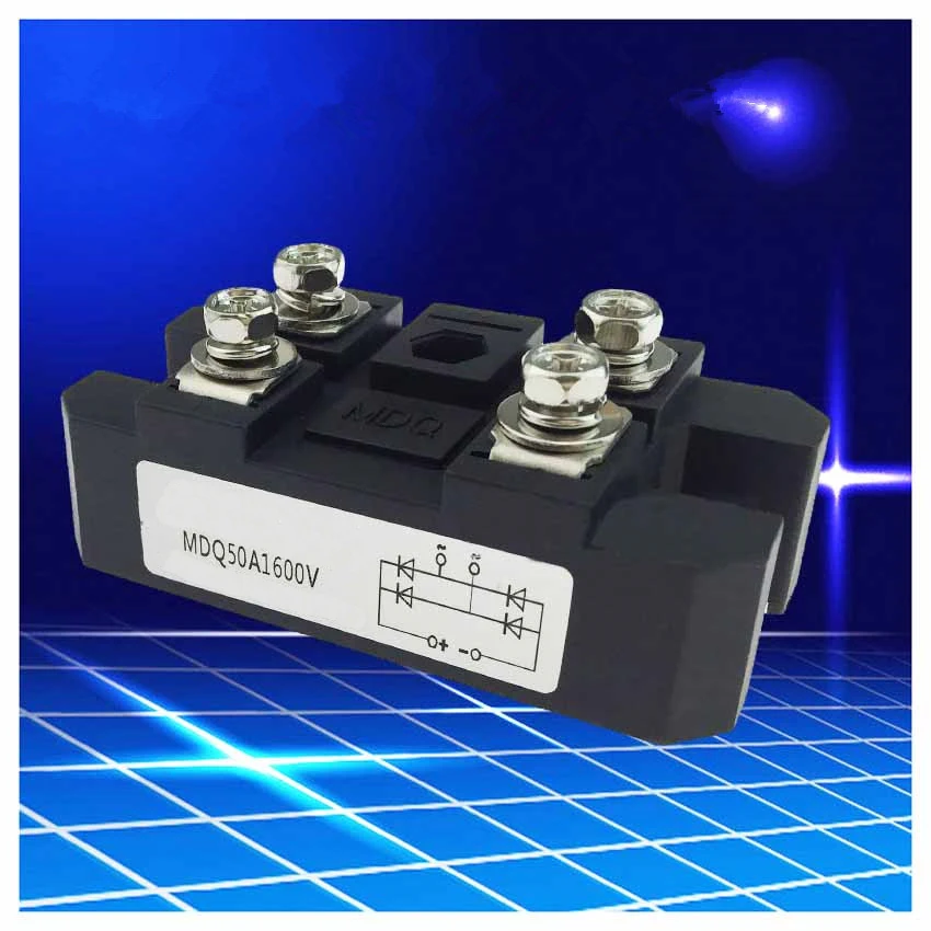 Новый однофазный модуль моста для выпрямления тока MDQ50A1600V 50A части модуля