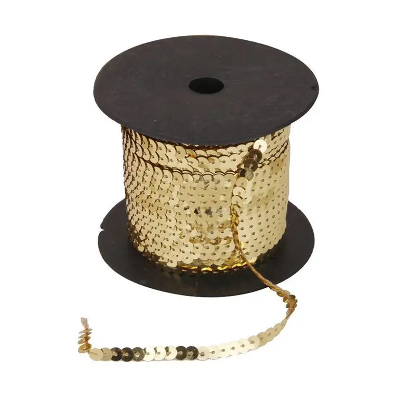 Elastic Gleaming Ribbon Sequin Applique Bridal Wedding Applique 10