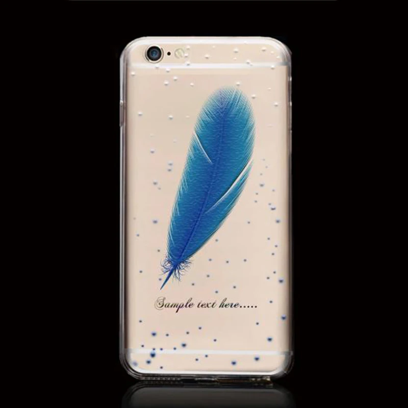 Gumiice Цветной перья 4.7 дюйма и 5.5 дюймов телефона Чехлы для iPhone 6 6S|case for iphone|phone casescase
