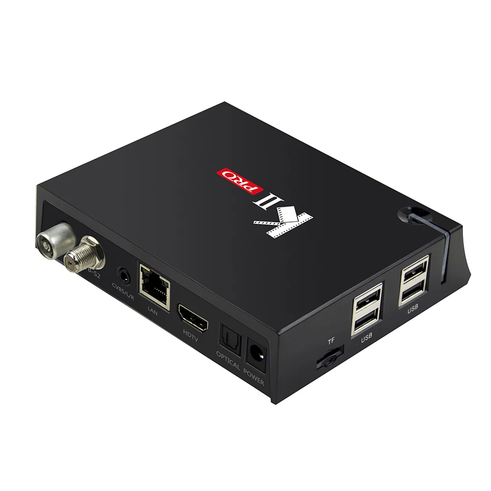 ТВ приставка MECOOL KII PRO четырехъядерный процессор Amlogic S905D 64 бит Android 2 ГБ + 16 DVB S2 T2