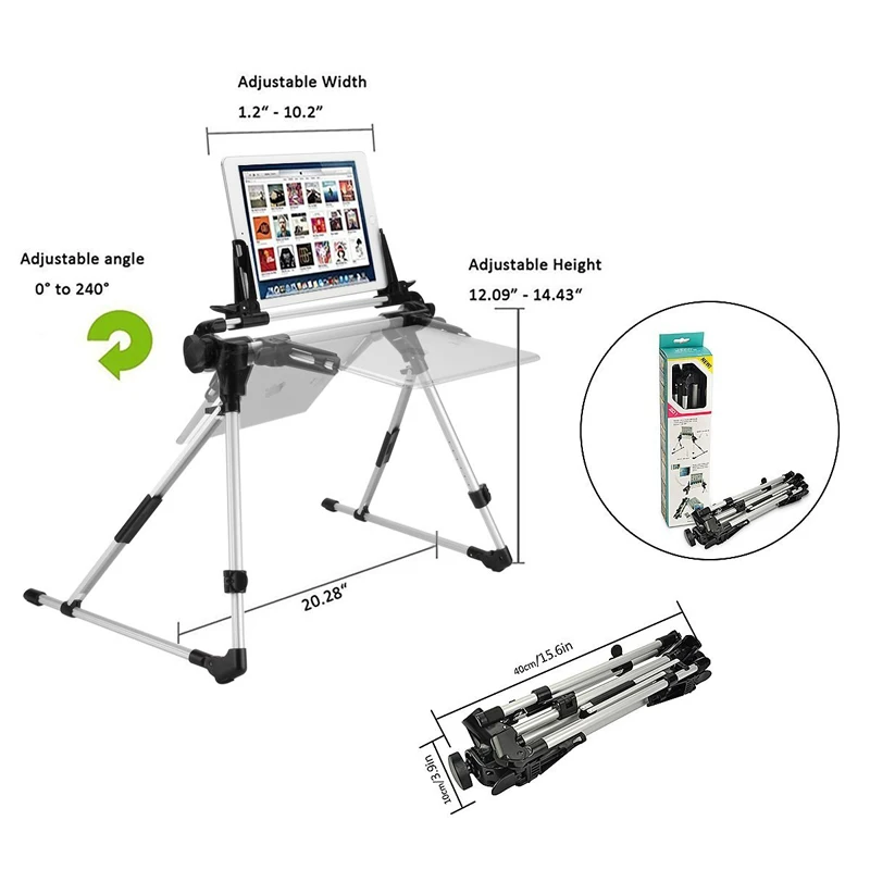 Планшет телефон Подставка для диван-кровать стол регулируемый и складной держатель подходит для iPad iPhone телефона Tablet Kindle в Спальня
