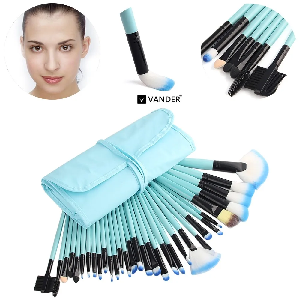 

Vander 32pcs Makeup Brush Set Cosmetic Brushes Foundation Powder Blusher Eyeliner pincel maquiagem Kits