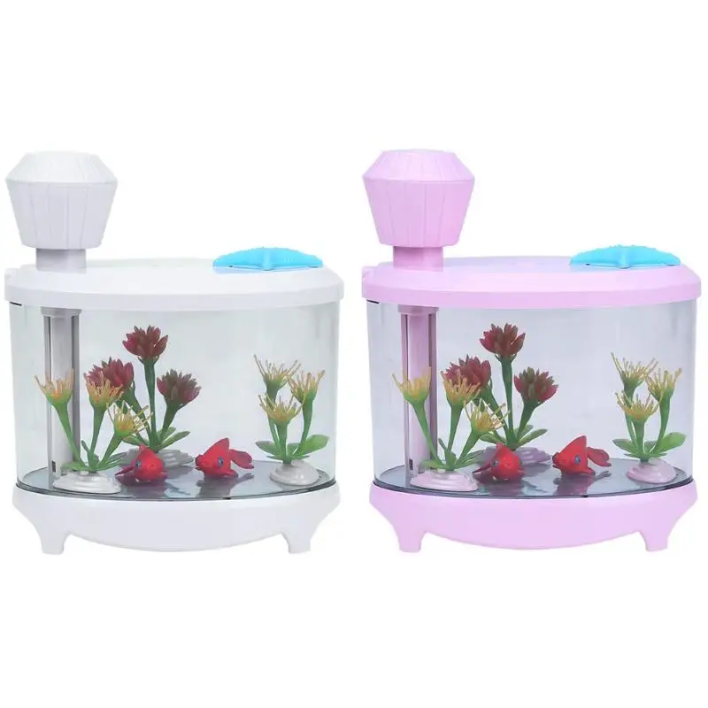 

460ml Diffuser Air Humidifier USB Spray LED Night Light Fish Tank Decor