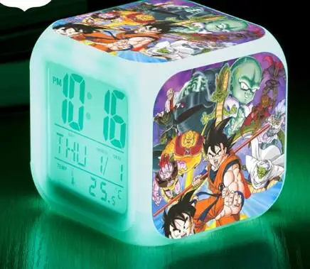 Повтор wekker часы Dragon Ball будильник светодиодный reloj despertador детские часы цифровые часы многофункциональная лампа подарки+ коробка