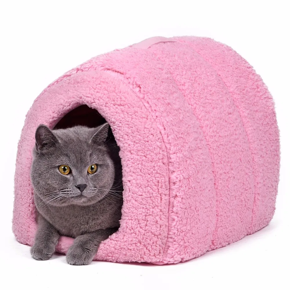 PAWZRoad лето кошка кровать домик для питомца, Конура прекрасный котенок дома щенок подушки Коврики легко носить товары для домашних животных