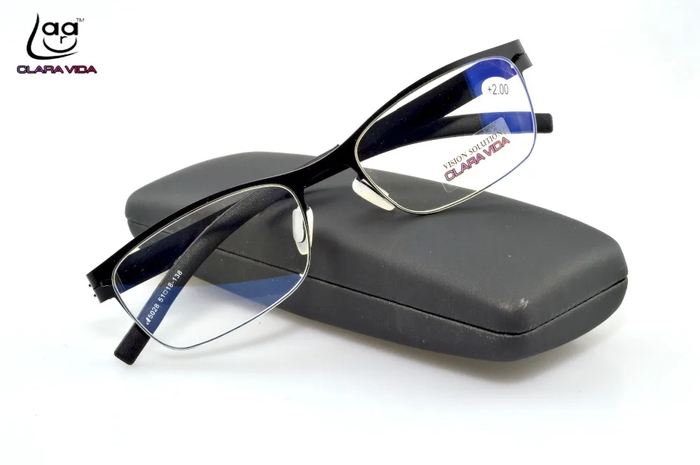 

=CLARA VIDA=SOLDERLESS SPECIAL HINGE ANTI BLUE RAY EYE PROTECTION HINGELESS NEW DESIGN READING GLASSES +1 +1.5 +2 +2.5 +3 +3.5+4