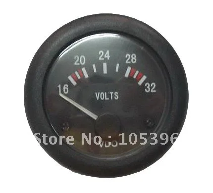 

VDO Voltage Guage 24V+fast cheap shipping by DHL/FEDEX/UPS/TNT express