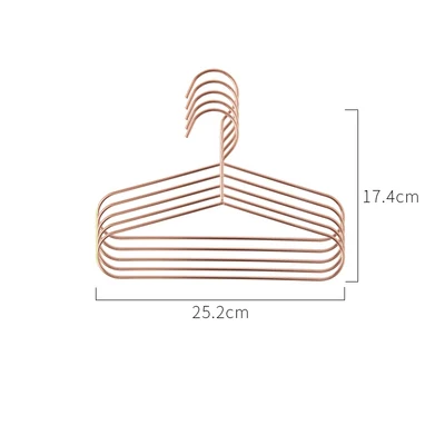 5 шт. скандинавские золотистые железные мини-вешалки, настенный стеллаж для хранения с крючком, Домашний Органайзер, украшения, аксессуары для маленьких детей, одежда, платье, полотенце - Цвет: Rose gold