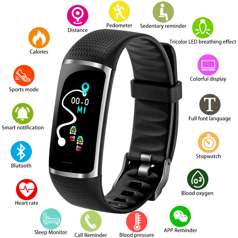

SKMEI Smart Watch Men Women Bluetooth Heart Rate Monitor Blood Pressure IP67 Waterproof Fitness Tracker Sport Smartband Bracelet