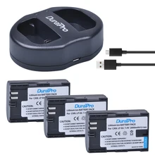 DuraPro 3 Pack LP-E6 LP-E6N LP E6 LPE6 2000mAh Camera Li-ion Battery + USB Dual Charger For Canon 5D Mark II III 7D 60D EOS 6D