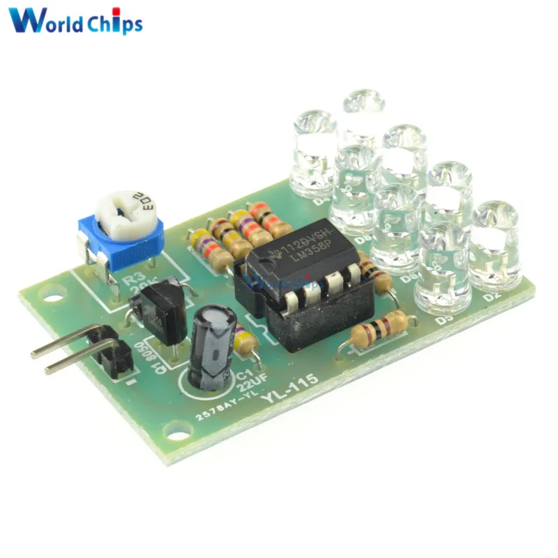 

LM358 Breathe Light Lamp Flicker 8pcs 5MM Blue LED Flashing Lamp Parts DIY Electronic Kit Suite Electronic Components Supplies