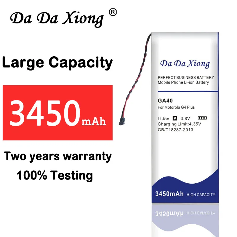 

3450mAh GA40 Battery for Motorola Moto G4 Plus XT1625 XT1622 XT1644 XT1643Mobile phone replacement battery