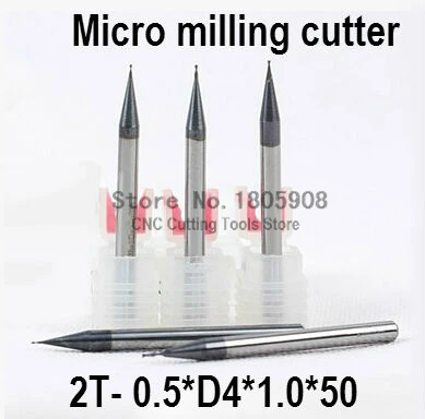 

Micro carbide cutter 1PCS 2Flute 2F-0.5*4*1.0*50mm alloy milling cutter, CNC machine,milling machine, CNC milling tools, Nc tool