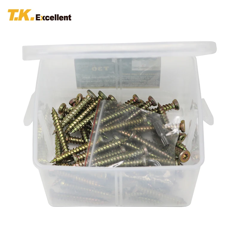 T.K.EXCELLENT 50Pcs/set M7.5x50mm T30/13mm Hex Socket Torx Flat