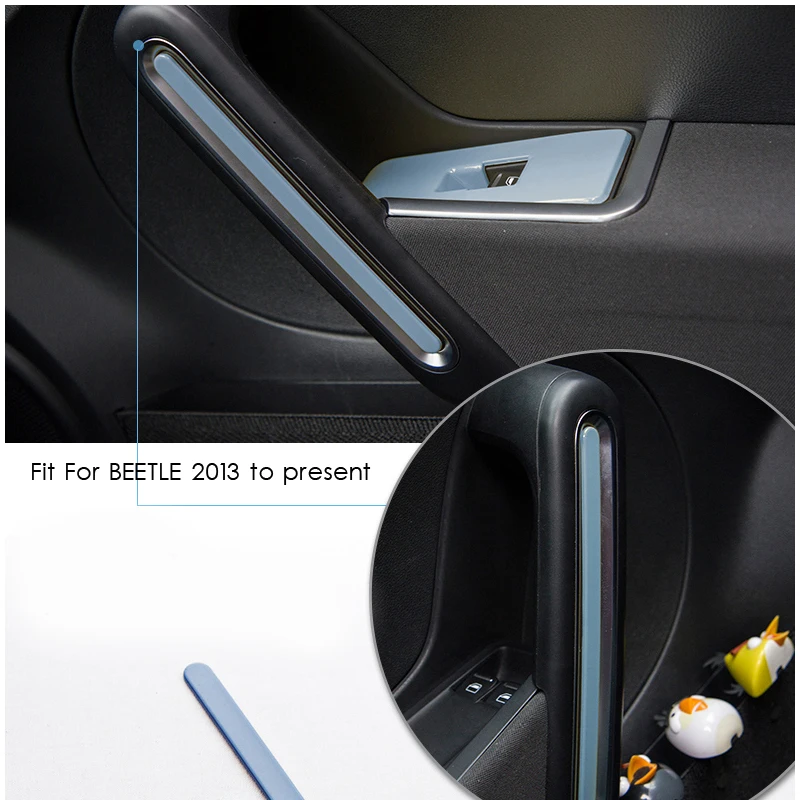 Подходит для Valkswagen New Beetle интерьерный декоратор дверная ручка рамка Крышка объемный panle отделка Литье