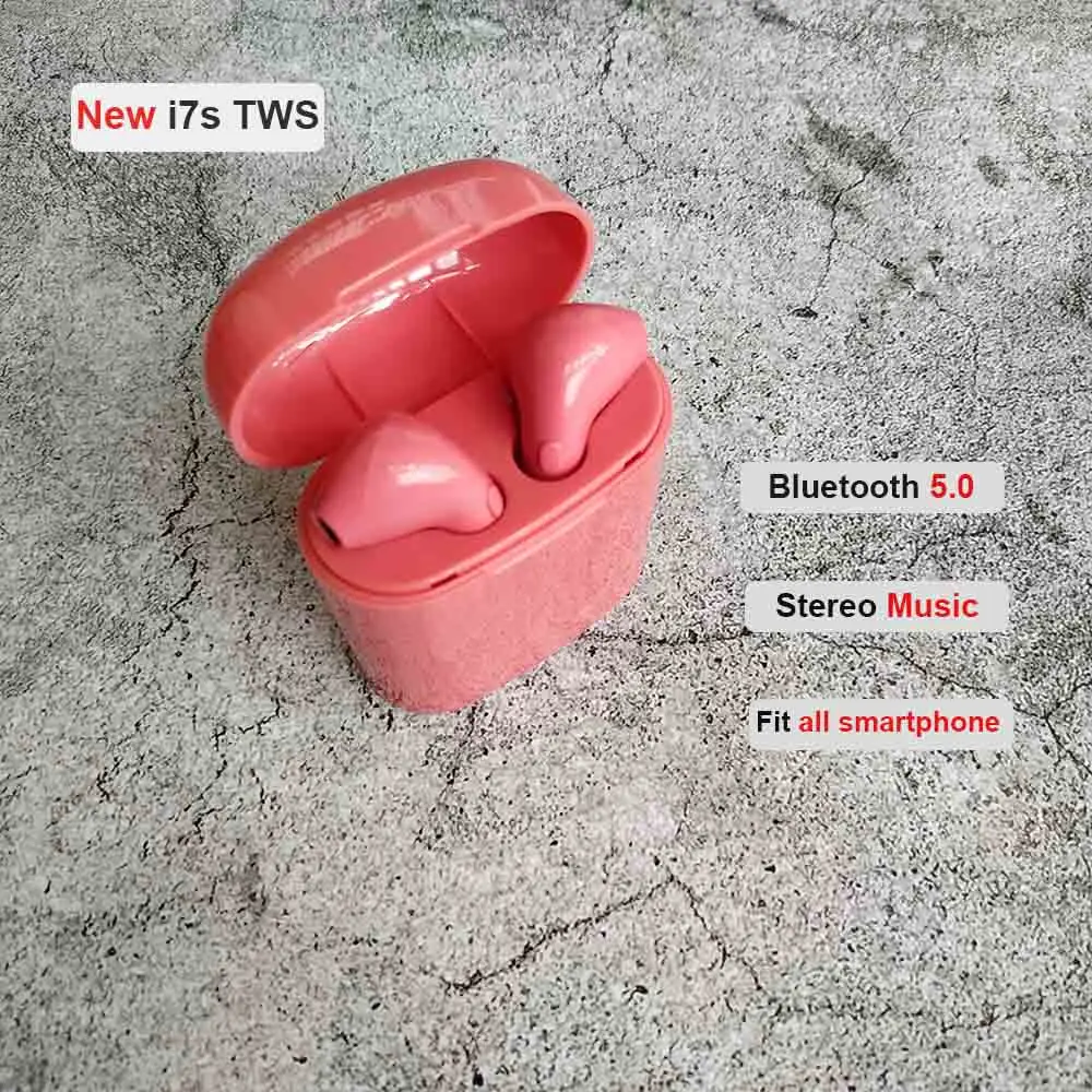 

i7s TWS Color Mini Wireless Bluetooth 5.0 Earphone Stereo Earbud PK i9s i12 i20 i13 i14 i88 tws Headset With Charging Box
