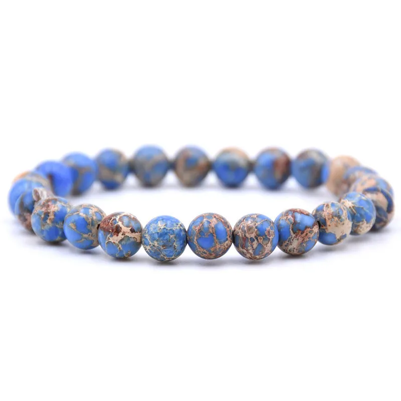 

Charm Adjustable Beaded Bracelets & Bangles Trendy 8 mm Natural Stone Bracelet For Women Famous Brand Men Bracelet Jewelry Gifts