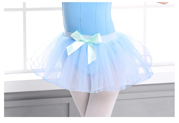 Фатиновая юбка с бантом для маленьких детей Детская танцевальная юбка для балета с эластичной резинкой на талии для девочек Милая танцевальная юбка-пачка
