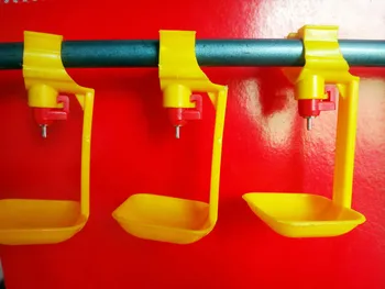 

POULTRY NIPPLE DRIP CATCHING CUP ATTACHES TO 3/4" PVC PIPE CHICKEN COOP DRINKER with bowl