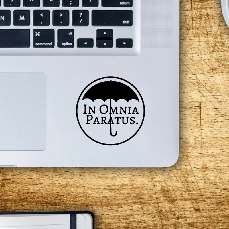 

In omnia paratus Vinyl Car Laptop decal for Apple MacBook Decal Pro Air Retina Touch Bar 11 12 13 15 inch Mac Trackpad Sticker