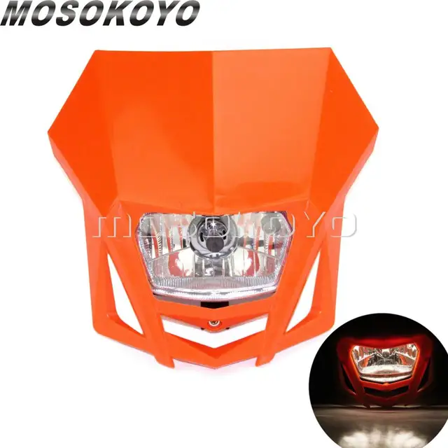 MX Enduro Headlight Pit Dirt Bike Front Lights for Kawasaki KLX150 KX65