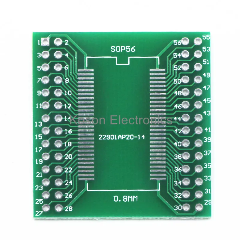 5 шт. Pinboard TSSOP56 TSOP56 SOP56 к DIP56 56pin SDRAM 0,635 мм 0,8 мм IC адаптер гнездо адаптера пластина PCB