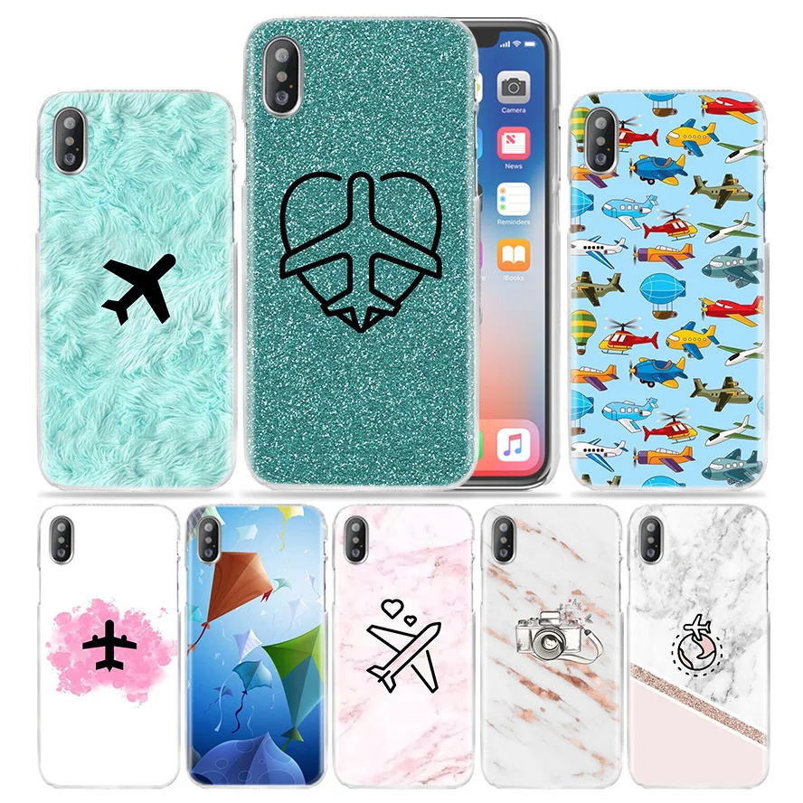 

Paper Plane Case for iPhone XS Max XR X 10 7 7S 8 6 6S Plus 5S SE 5 4S 4 5C Clear Hard PC Plastic Fundas Capa Phone Cover Coque