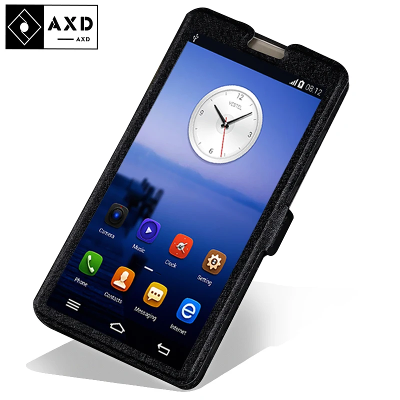 Чехол с откидной крышкой и прозрачным окном для Alcatel One touch Pixi 4 5010 5045D Plus 5023 чехол
