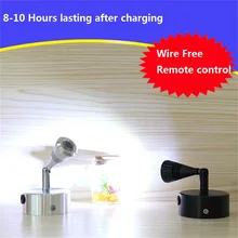 1 Вт/3 Вт подзарядка дистанционный точечный свет, 360 градусов вращающийся, Витринный Шкаф пульт дистанционного управления беспроводной светодиодный индикатор батареи