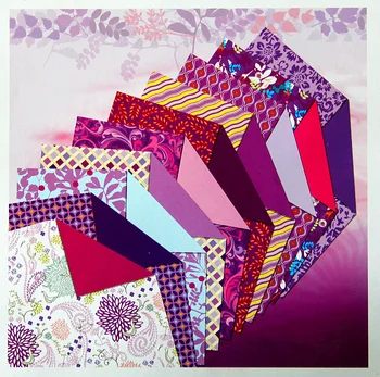 

2020 copper art paper folding diy scrapbooking decoration papercrafts background double side print 20x20cm