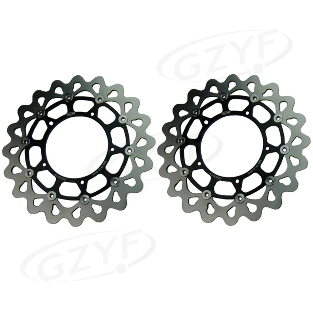  For Yamaha YZF R1 2004 2005 2006 Motorcycle Front Rear Brake Disc Rotors Set Floating Disks Black 3PCS Arashi  For Yamaha YZF R1 2004 2005 2006 Motorcycle Front Rear Brake Disc Rotors Set Floating Disks Black 3PCS Arashi