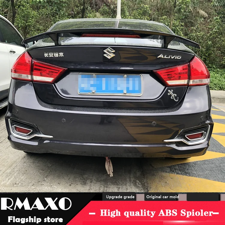 

For Suzuki Alivio Spoiler 2006-2018 Suzuki Alivio TF High Quality Spoiler ABS Material Car Rear Wing Primer Color Rear Spoiler