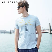 Отборные мужские летние хлопок вышивка печать с коротким рукавом футболки S | 419201501