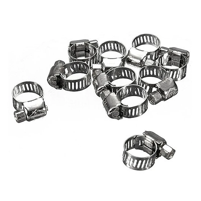 

10 x Joint bolt clamps Hose clamps Hose clamps Band clamp Band width 8-12mm